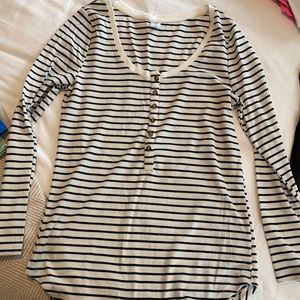 Women’s striped Henley